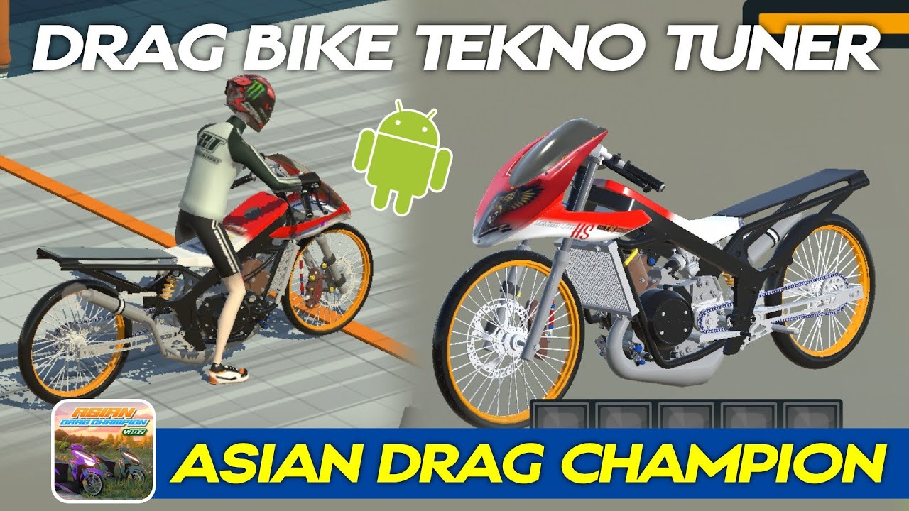DRAG BIKE TEKNO TUNER ASIAN DRAG CHAMPION! KENCENG POLLL!!