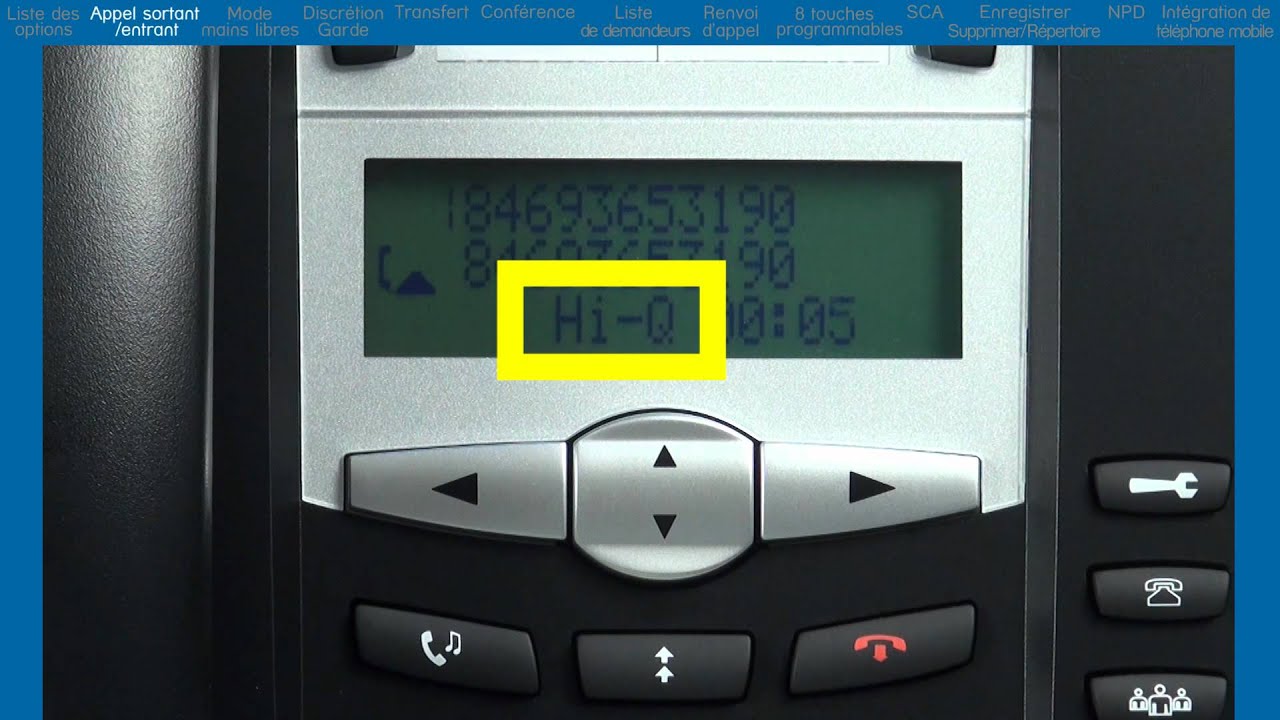Mitel&reg; 6731i Tutorial (French version) - End User Training and Features