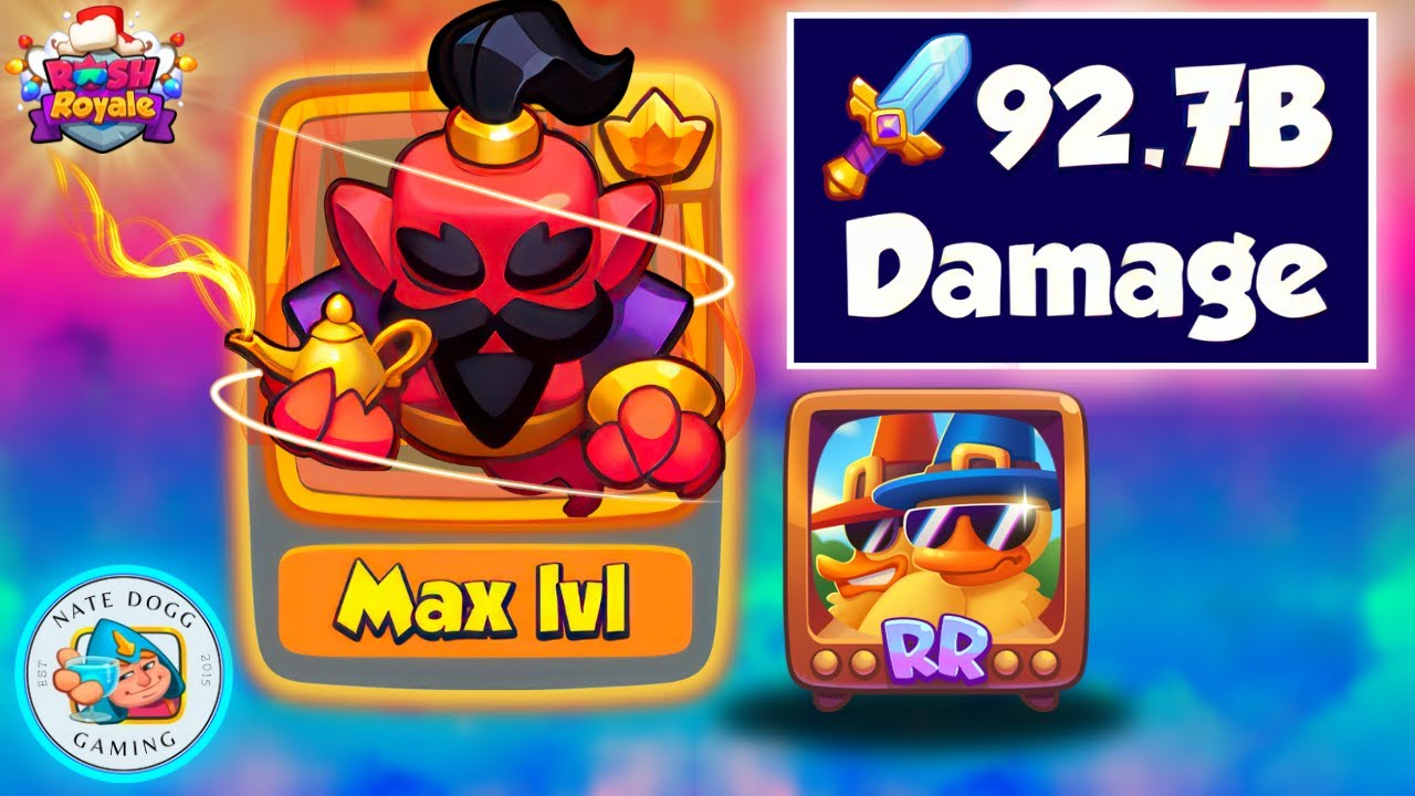 *92.7 BILLION* MAX GENIE vs MAX DH too OP in Rush Royale