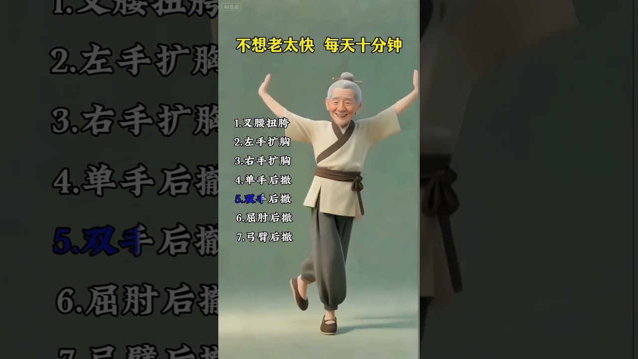 不想老太快全套跟练操养生操古法健身一起来  