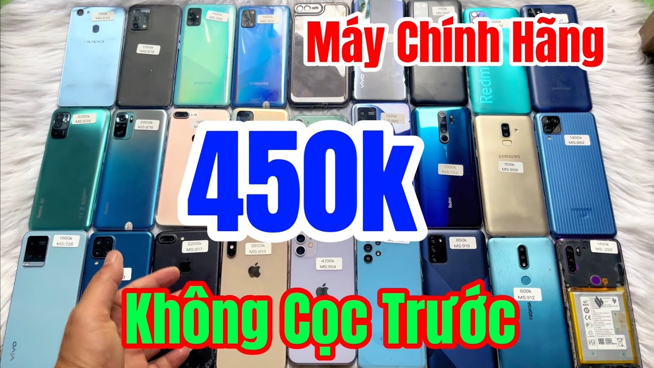 22/01 máy chính hãng 450k không cần cọc trước #dienthoaithanhdien #smartphone 