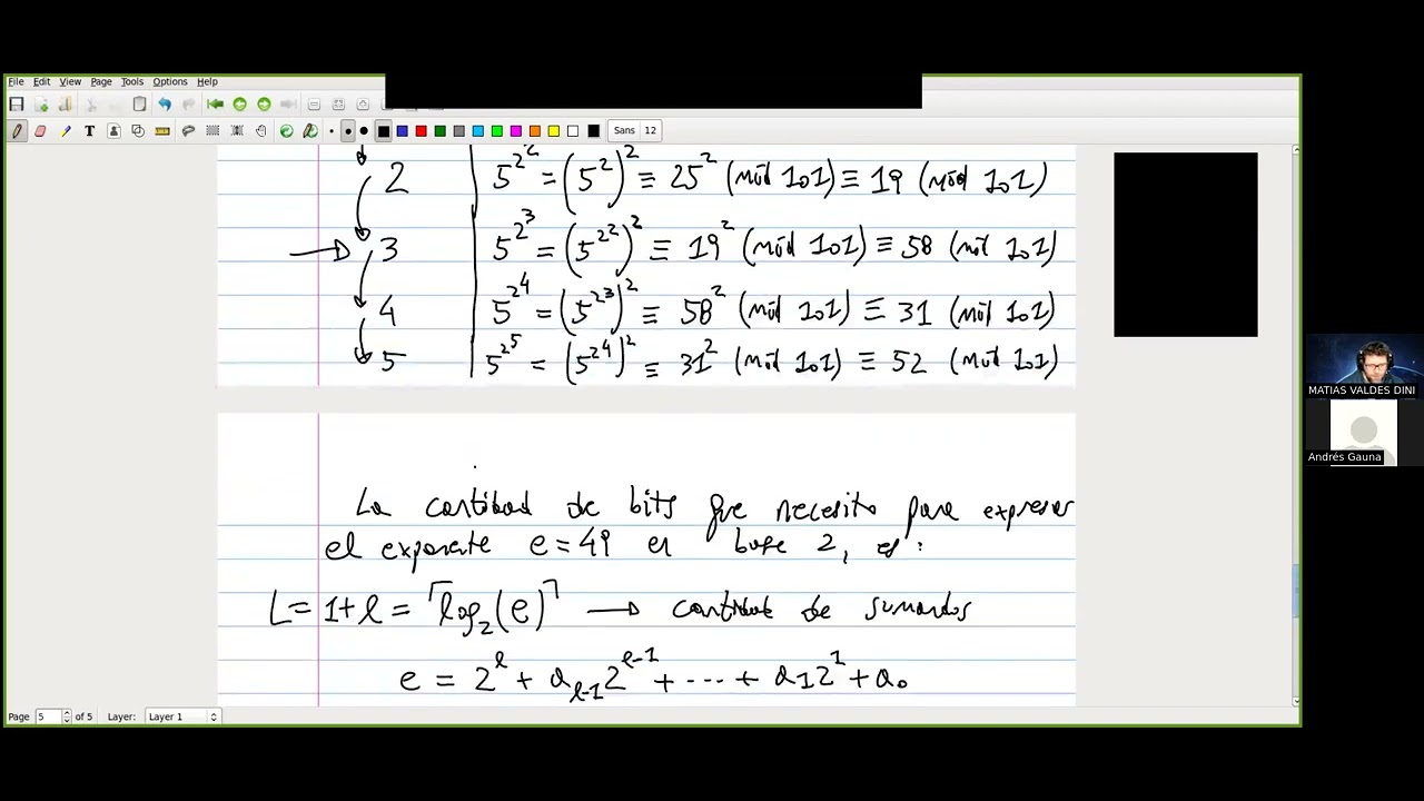 Exponenciación rápida - Cantidad de operaciones