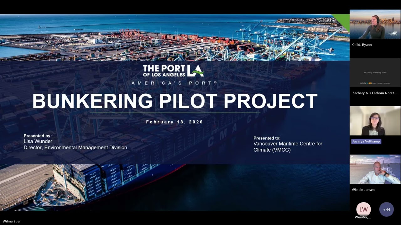 VMCC Monthly Speaker Series | Ports and Shipping Advancing Clean Fuels