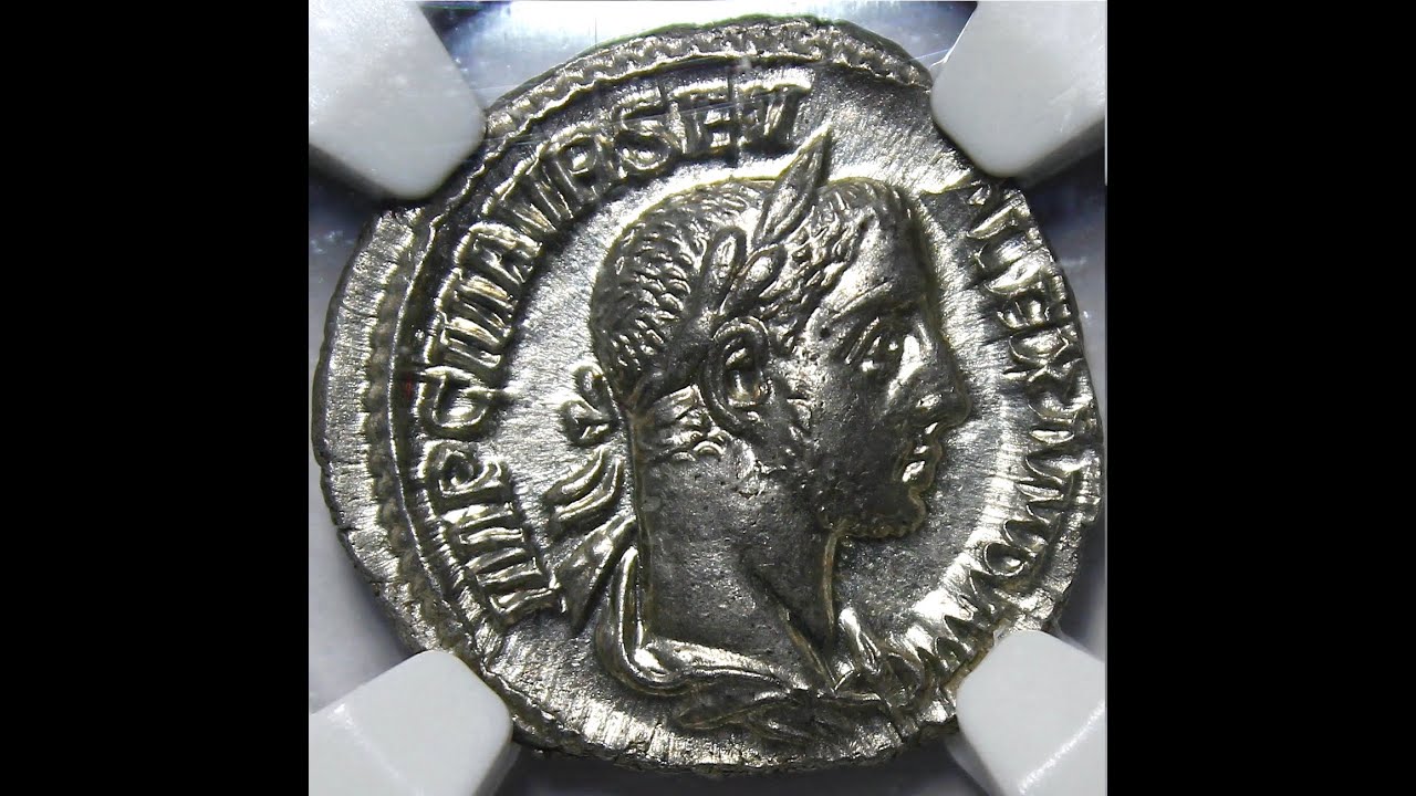 Денарий Александра Севера. NGC MS 5/5