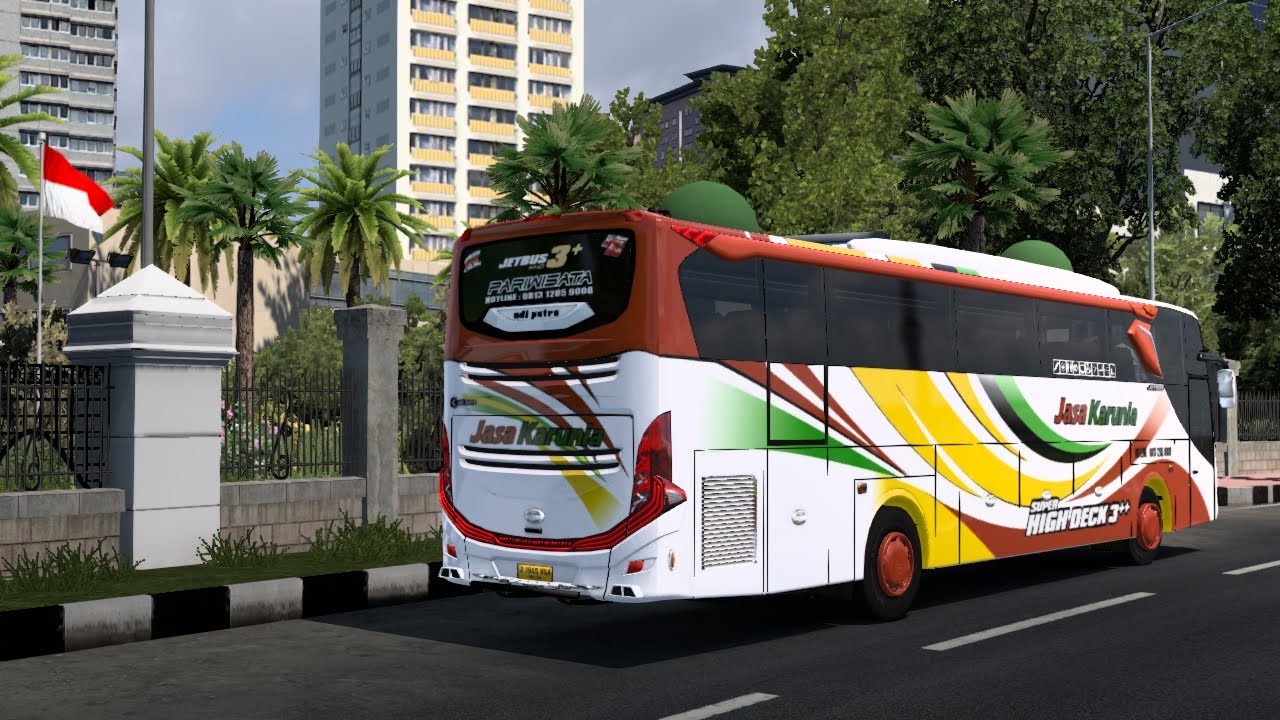 Review Bus Jasa Karunia Jetbus 3 Single Glass ETS2