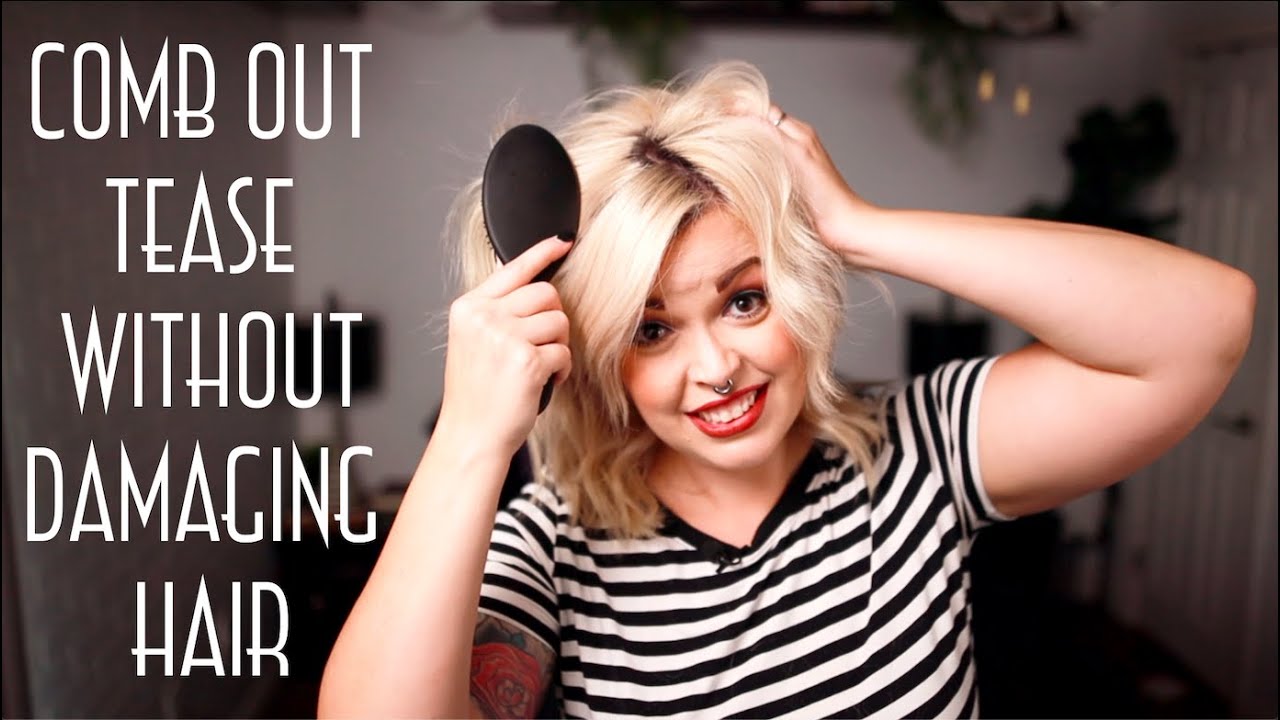 Stop DAMAGING your HAIR! How to COMB OUT TEASE! Avoid these common mistakes to have healthier hair