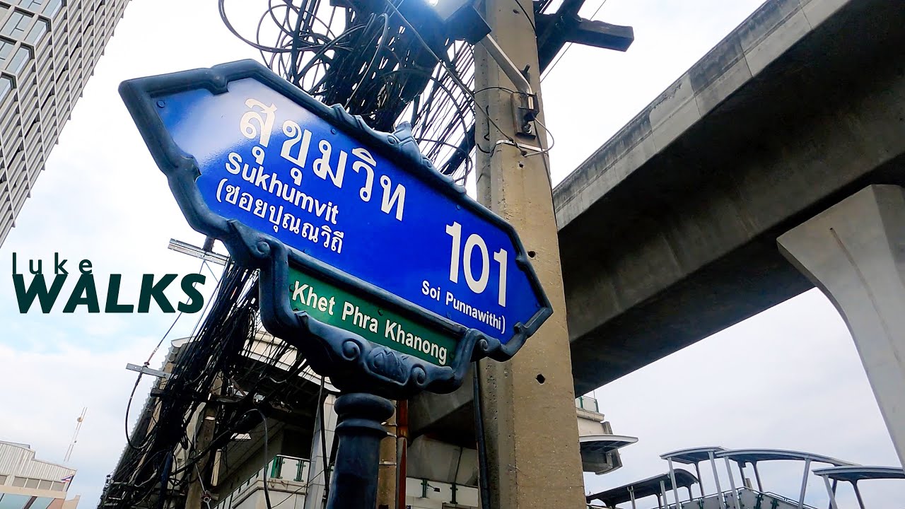 PUNNAWITHI [4K] Walk | Sukhumvit Soi 101 | BANGKOK THAILAND | No commentary