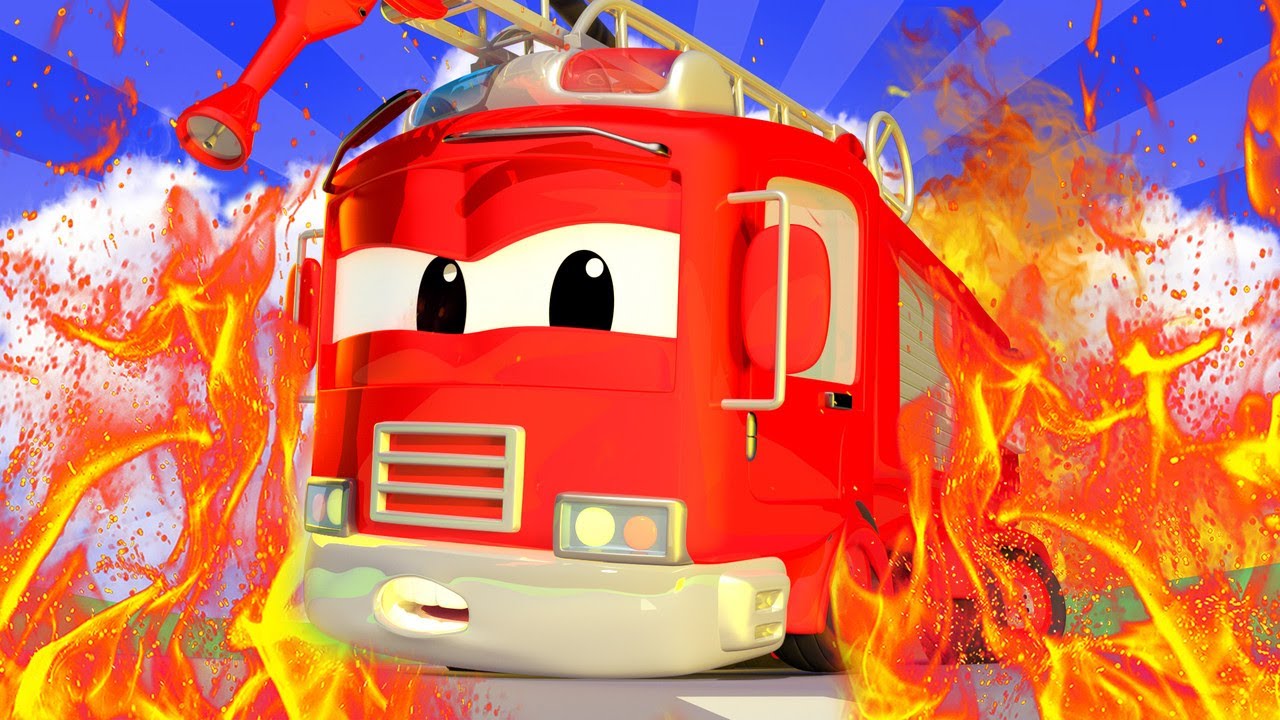 Эвакуатор Том - ПОЖАРНЫЙ Френк оказался под ЗАВАЛОМ! - Автомобильный Город  🚗 детский мультфильм