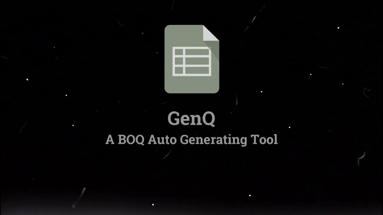 GenQ - Revit BOQ Automated Generator