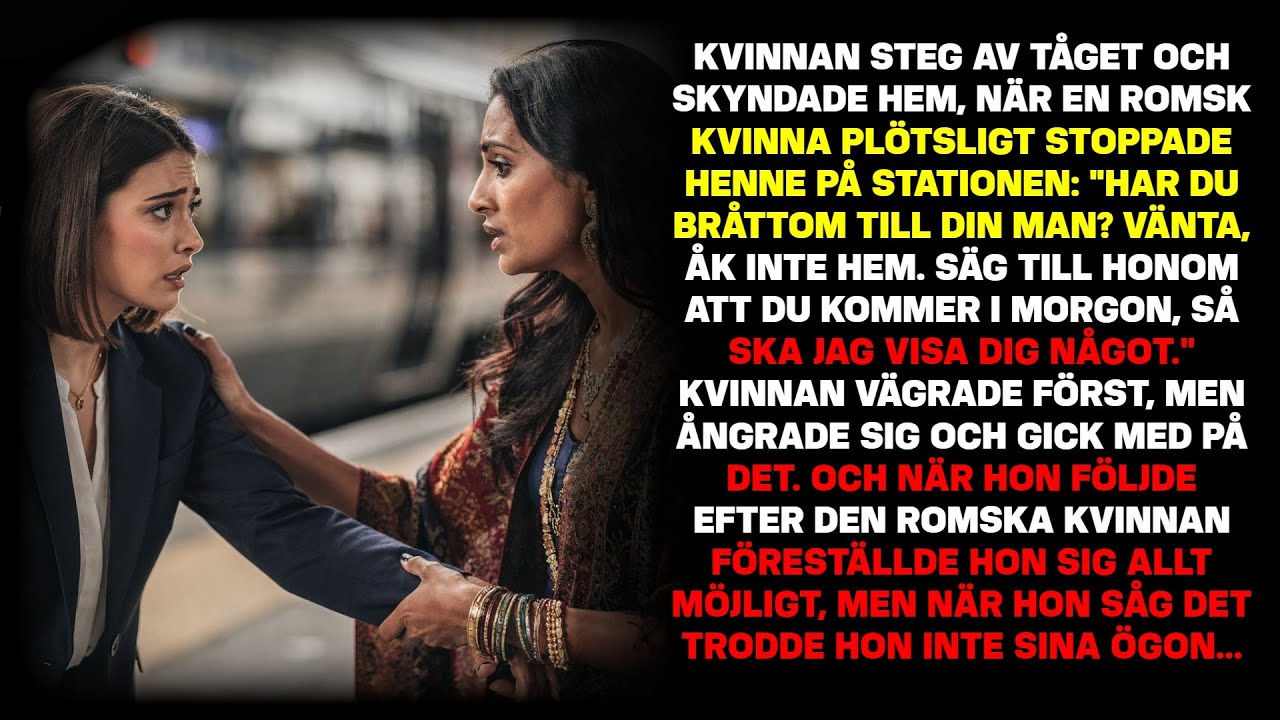 Hon klev av tåget och skyndade hem, när en spåkvinna stoppade henne och gav en skarp varning...
