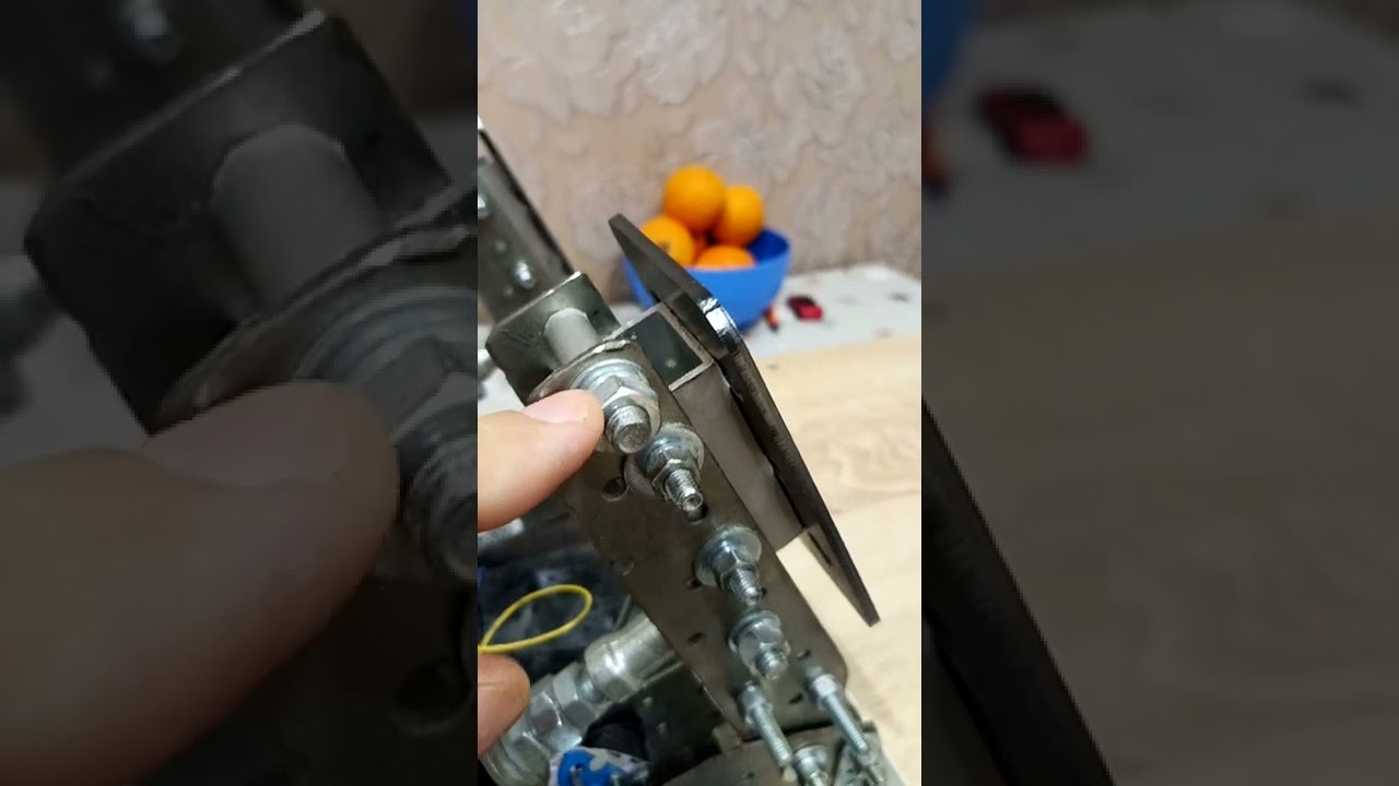 Самодельные педали для СИМ Рейсинга, на потенциометрах,  pedals for SIM Racing, on potentiometers