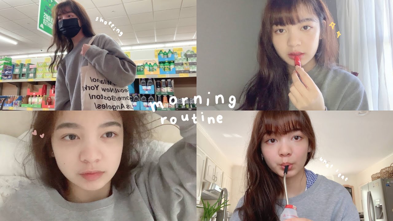 Calm & Productive Fall Morning Routine 🌱skincare, healthy breakfast, daily makeup, grocery shopping