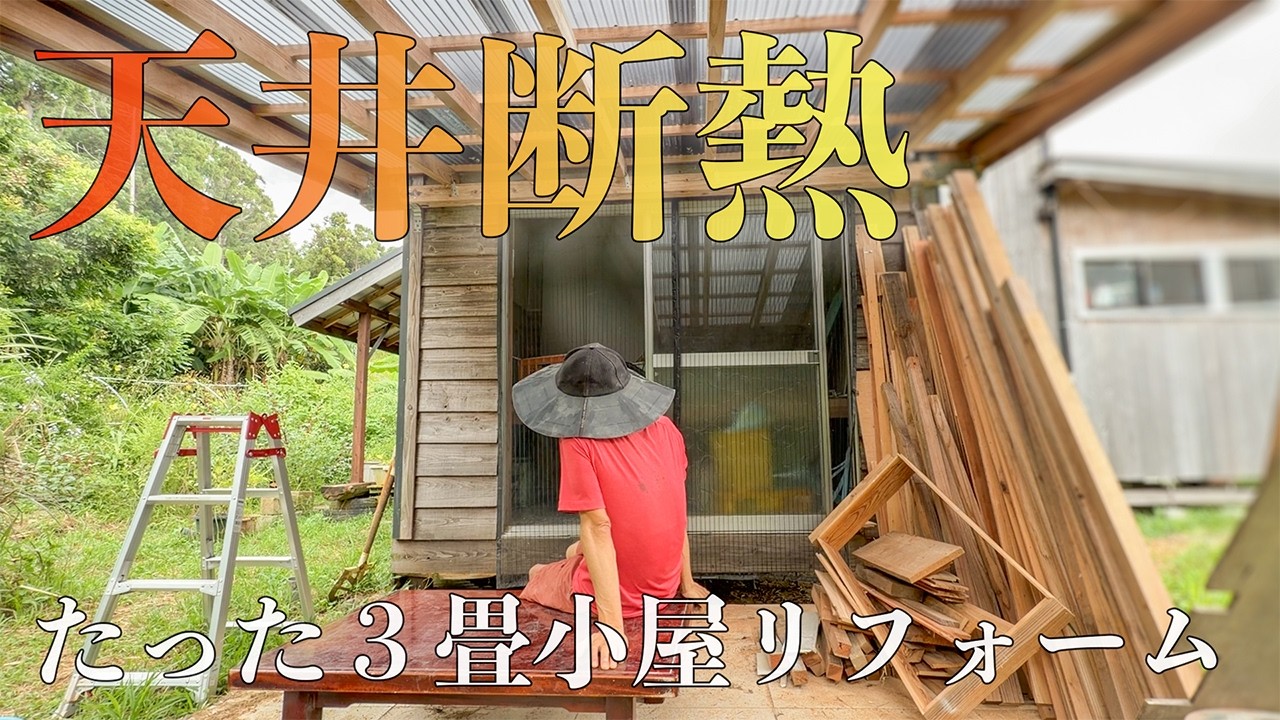 【山開拓して小屋暮らし】3畳だけは快適な空間を死守したい。#279