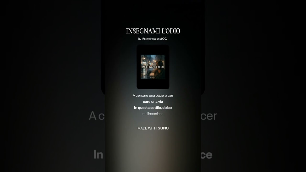 INSEGNAMI L'ODIO