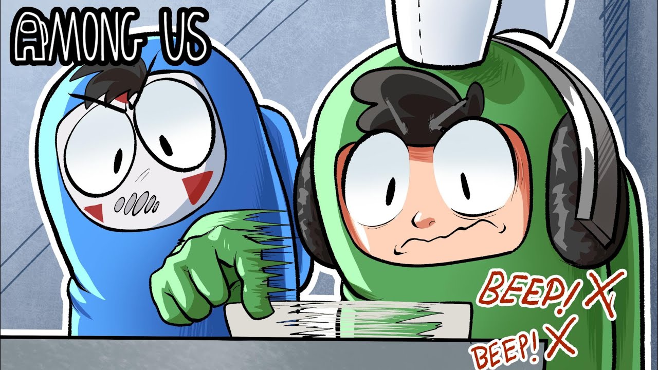 Among Us footage from when we first played the game...