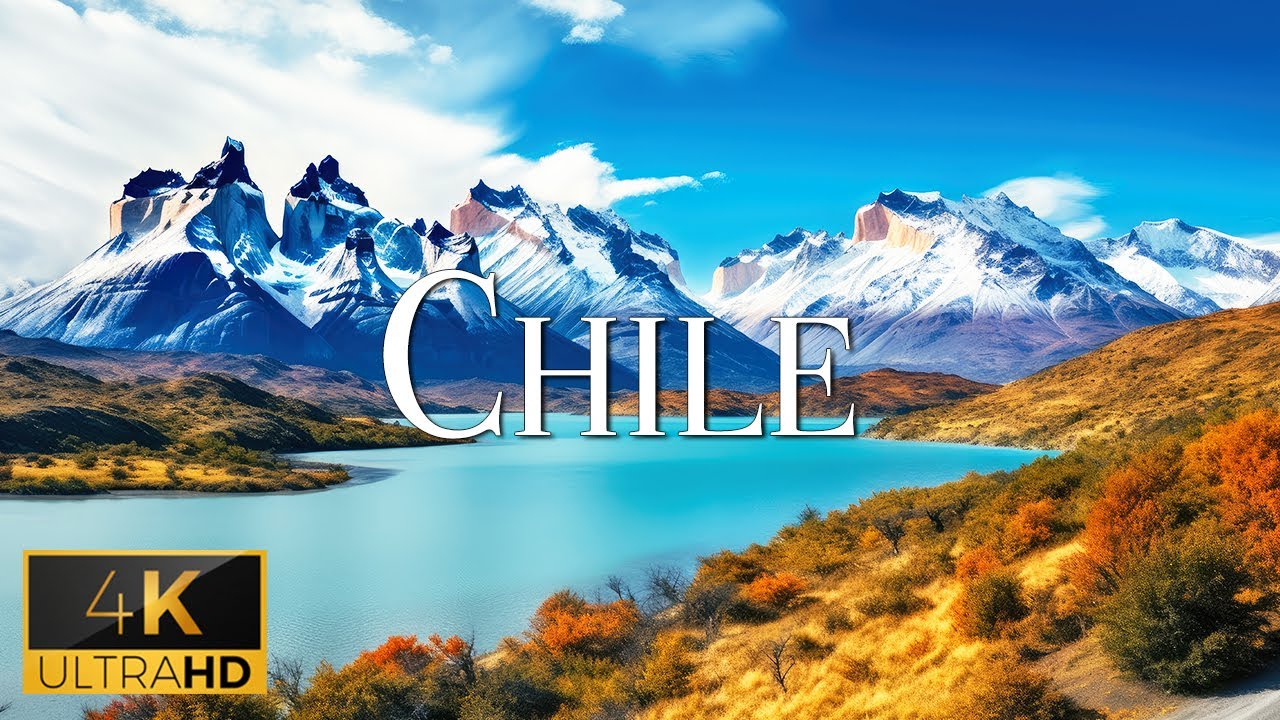 FLYING OVER CHILE (4K Video UHD) - Relaxing Piano Music With Beautiful Nature Film For Stress Relief