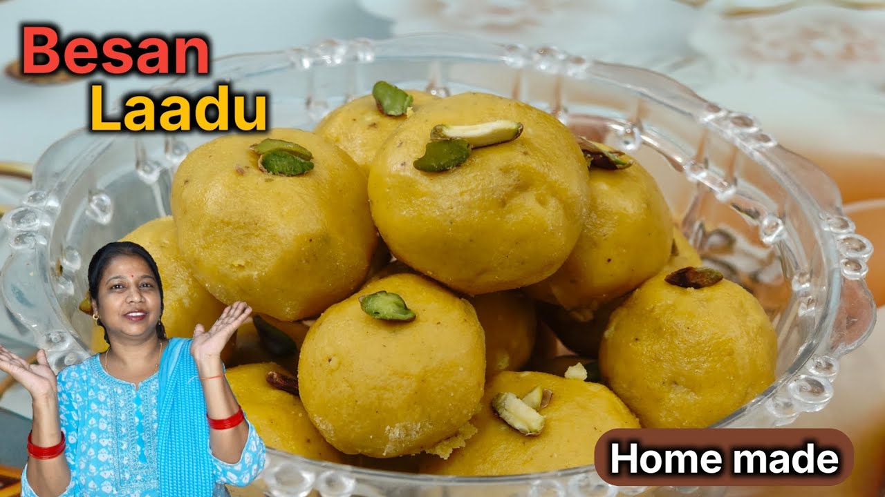 Besan ke ladu kese banaye ghar me hi  ....