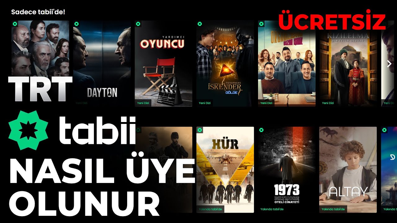 Tabii Nasıl &Uuml;ye Olunur ve İzlenir | Trt Dijital | &Uuml;cretsiz