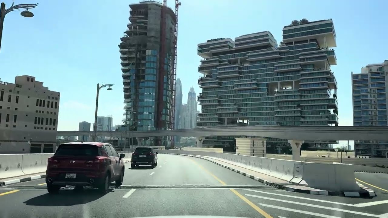 Nakheel Mall Palm Jumeirah &rarr; Al Barsha Mall 🚗 | Dubai Driving Tour 4K 23 December 2025