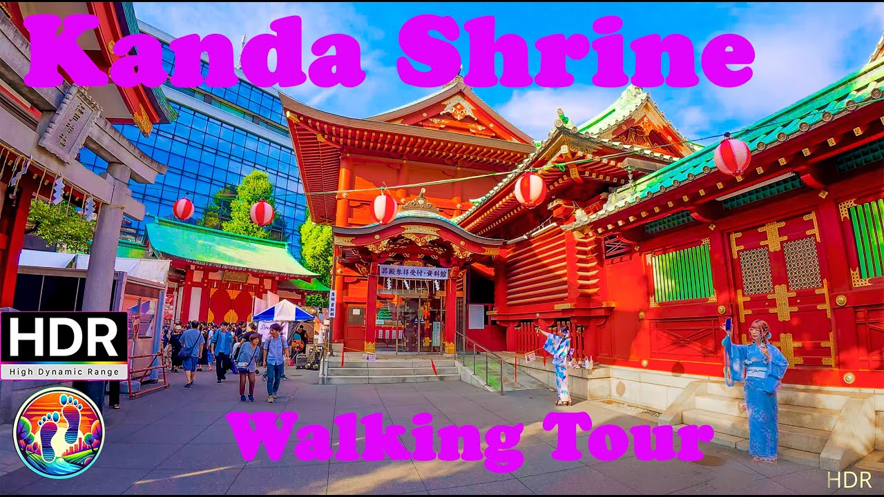 Kanda Shrine Tokyo Walk | Historic 神田明神 Grounds &bull; 4K HDR