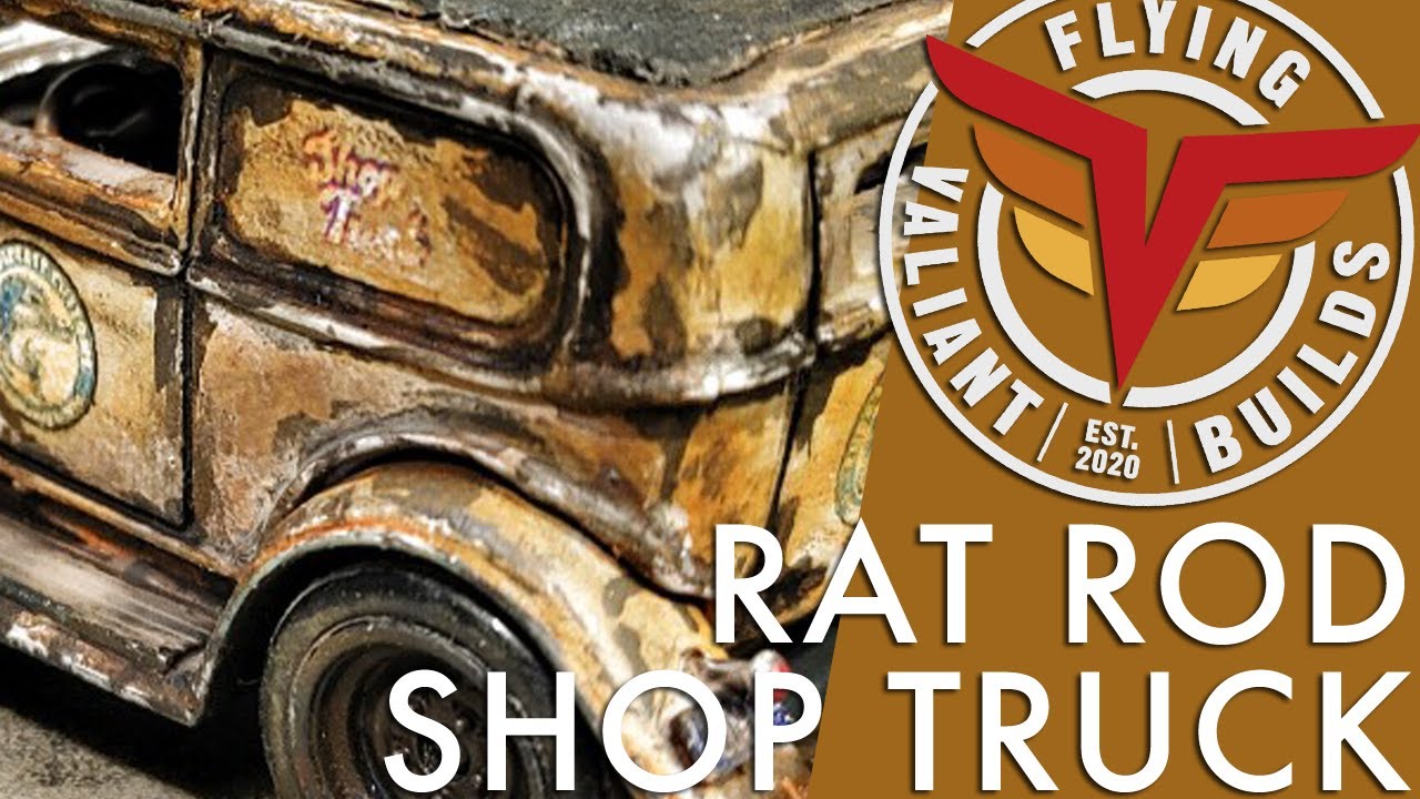 Stealing another Diecast Builder's Techniques! Custom Hot Wheels '32 Ford Panel Truck Rat Rod