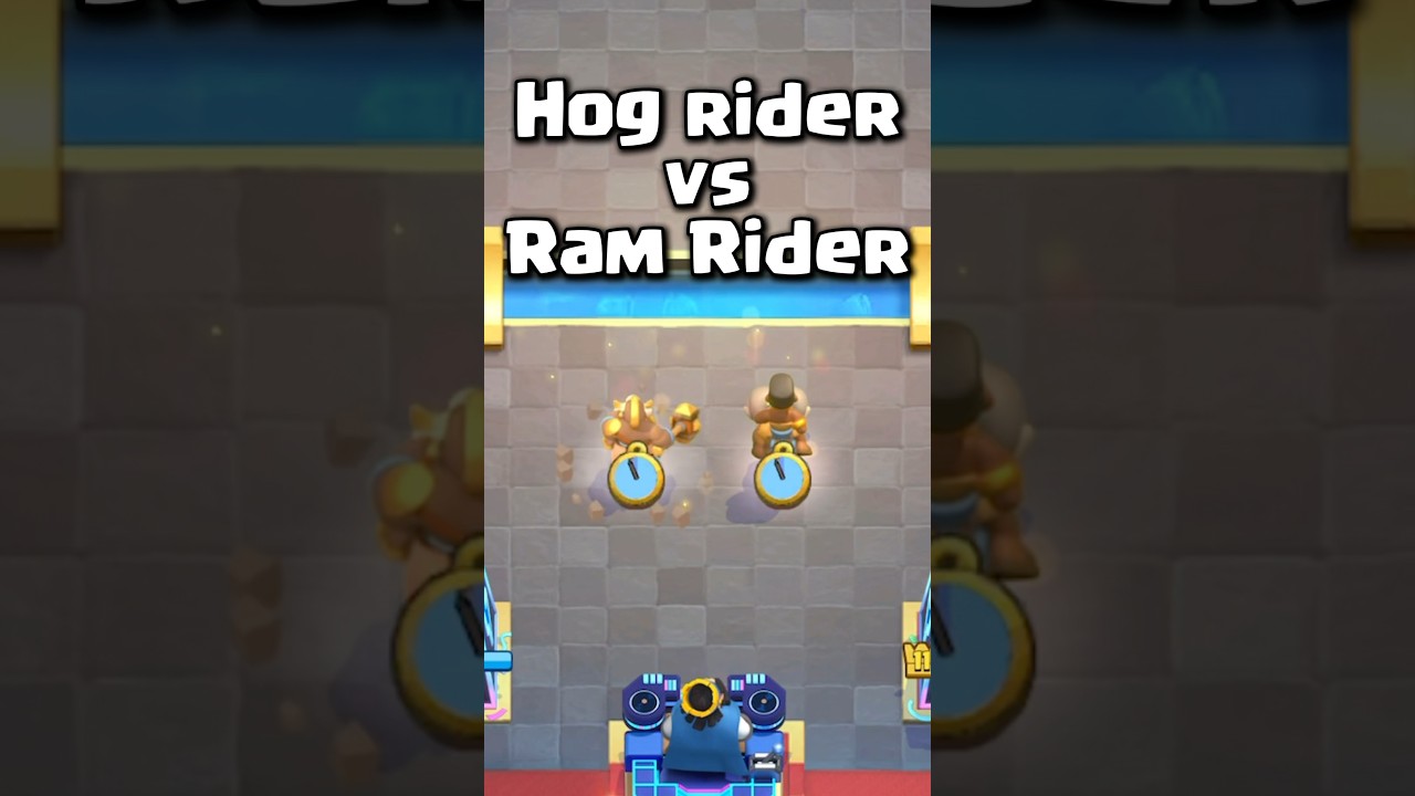HOG RIDER vs RAM RIDER #clashroyale #shorts