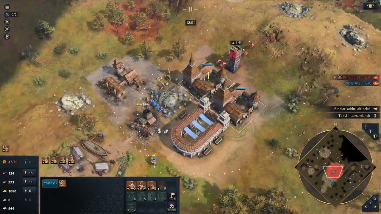 S12E041 Platin 1v1 Sıralı Oyun #aoe4 - MAKEDON vs Çin - İşçi öldürmeyi ne kadar çok seviyorlar.