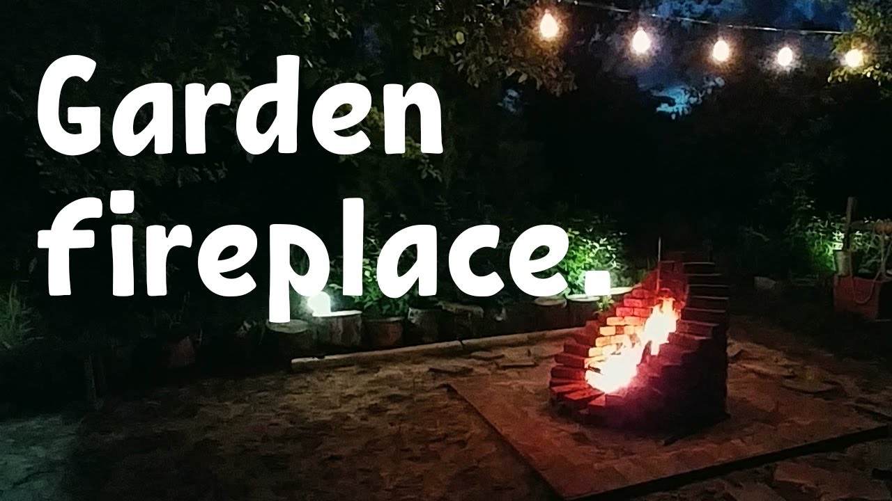 Garden fireplace.