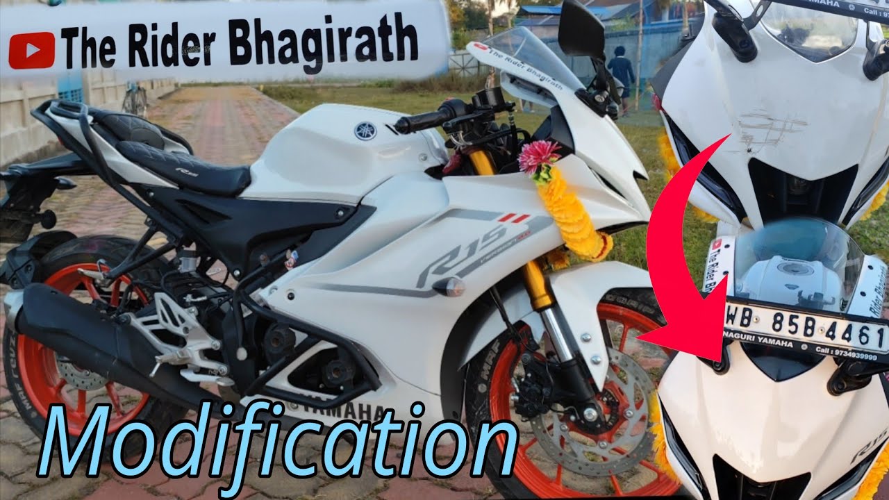 Yamaha R15 V4 Modification And Cash Remove || Yamaha R15 V4,🏍️