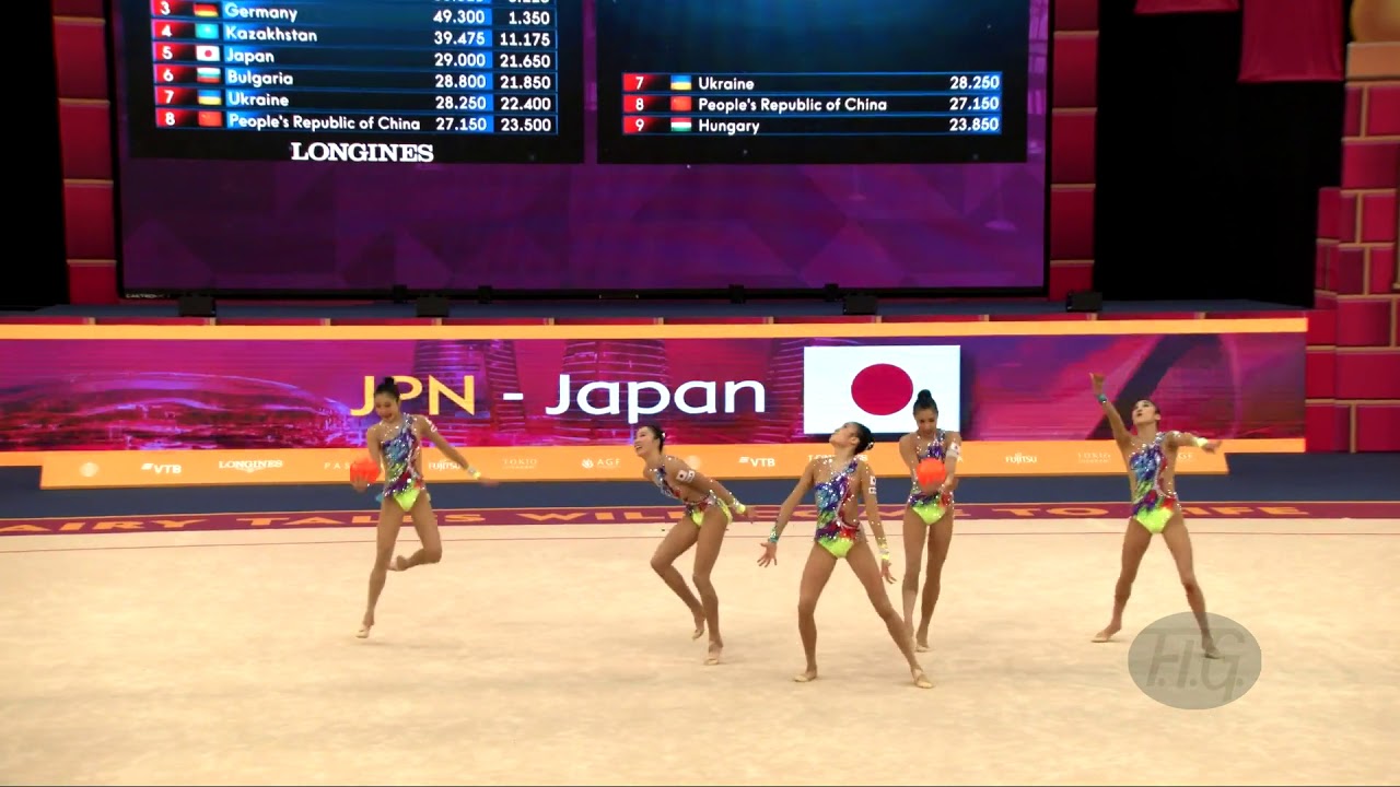 Japan (JPN) - 2019 Rhythmic Worlds, Baku (AZE) - Qualifications 5 Balls