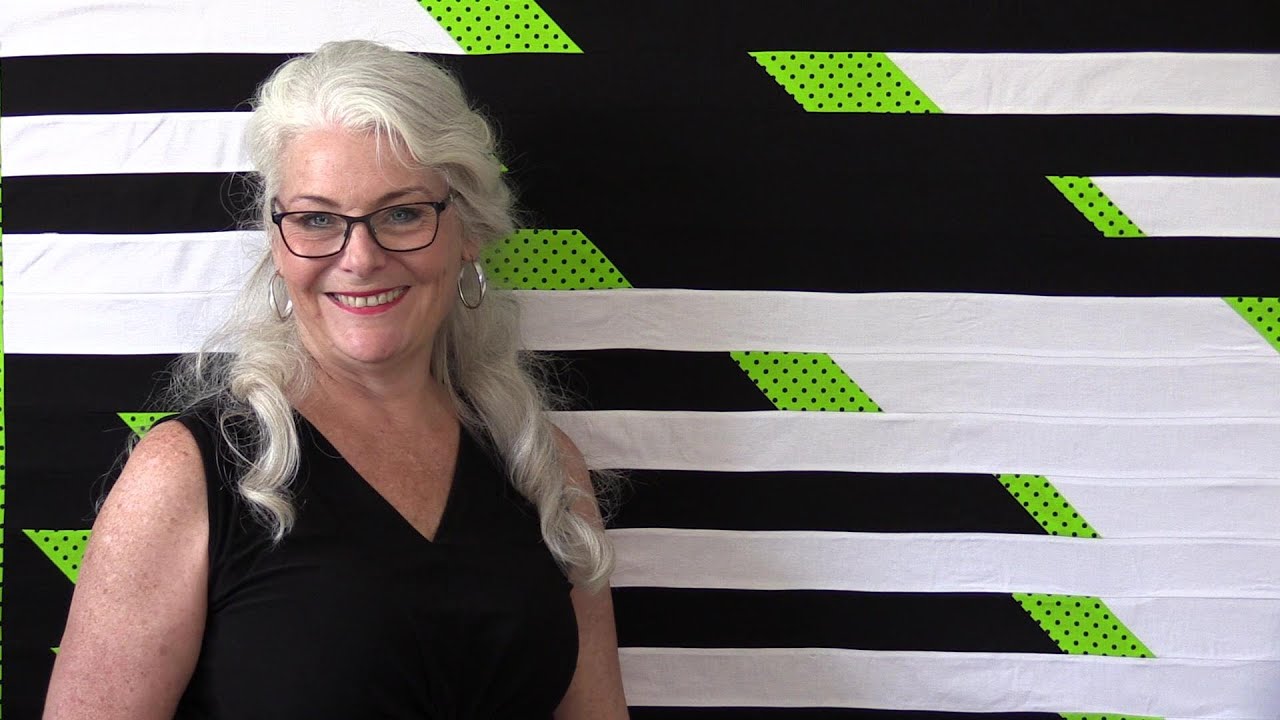 Jelly Roll Race Made Modern Quilt