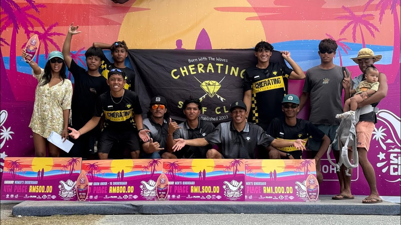 KEJORA SURFING CUP 2025 WITH CHERATING SURFING CLUB -RAW CLIPS