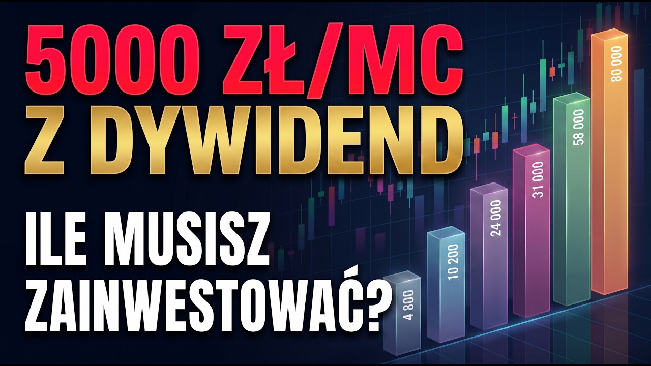 Ile trzeba mieć, żeby ŻYĆ z DYWIDEND? Konkretne kwoty (1000, 3000, 5000 zł/mc)