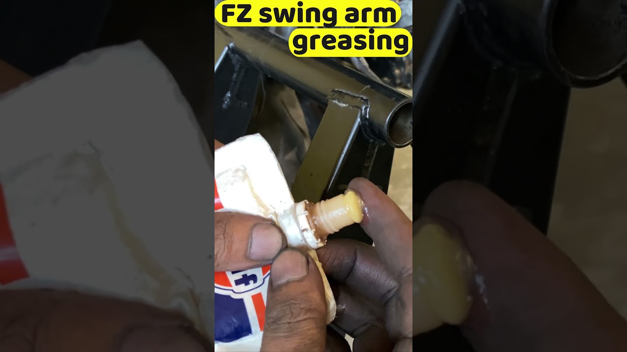 Yamaha FZ swing arm greasing #shorts #shortsfeed