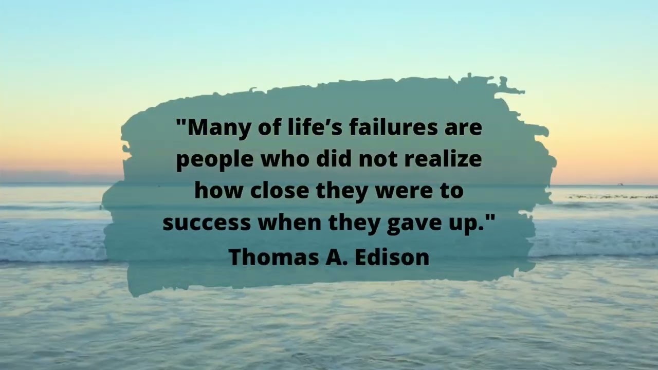Life Quotes 2 (John Lennon, Stephen King, and Thomas A. Edison)
