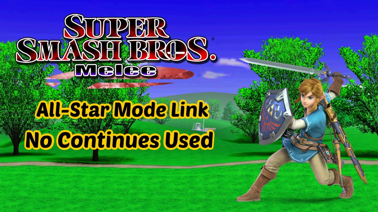 Super Smash Bros. Melee All-Star Mode on Normal with Link (No Continues Clear)