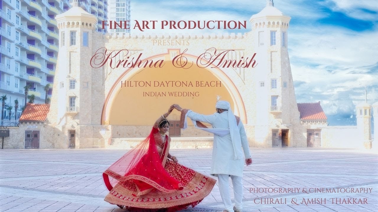 Hilton Daytona Beach Florida Indian Wedding Stories by Amish Thakkar's Fine Art Production.
