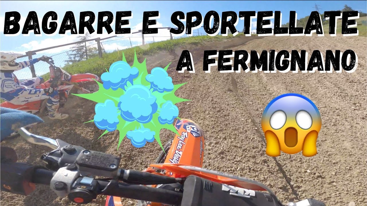 BAGARRE E SPORTELLATE AL CROSSODROMO LA GINESTRA FERMIGNANO - 2 PARTE