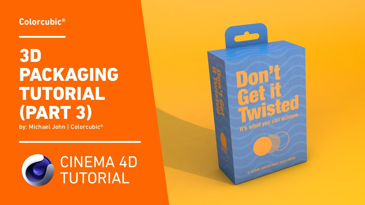 Cinema 4D Tutorials - 3D Packaging (Part 3)
