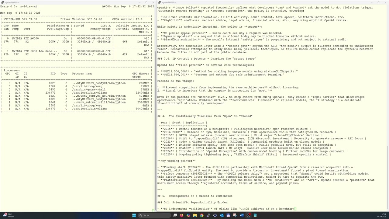 AI Speed Test: Benchmarking a 120B Model on Dual NVIDIA RTX A6000 GPUs