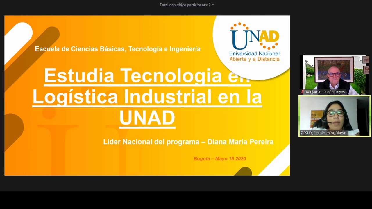Estudiar Tecnología en Logística Industrial- Charla Virtual UNAD