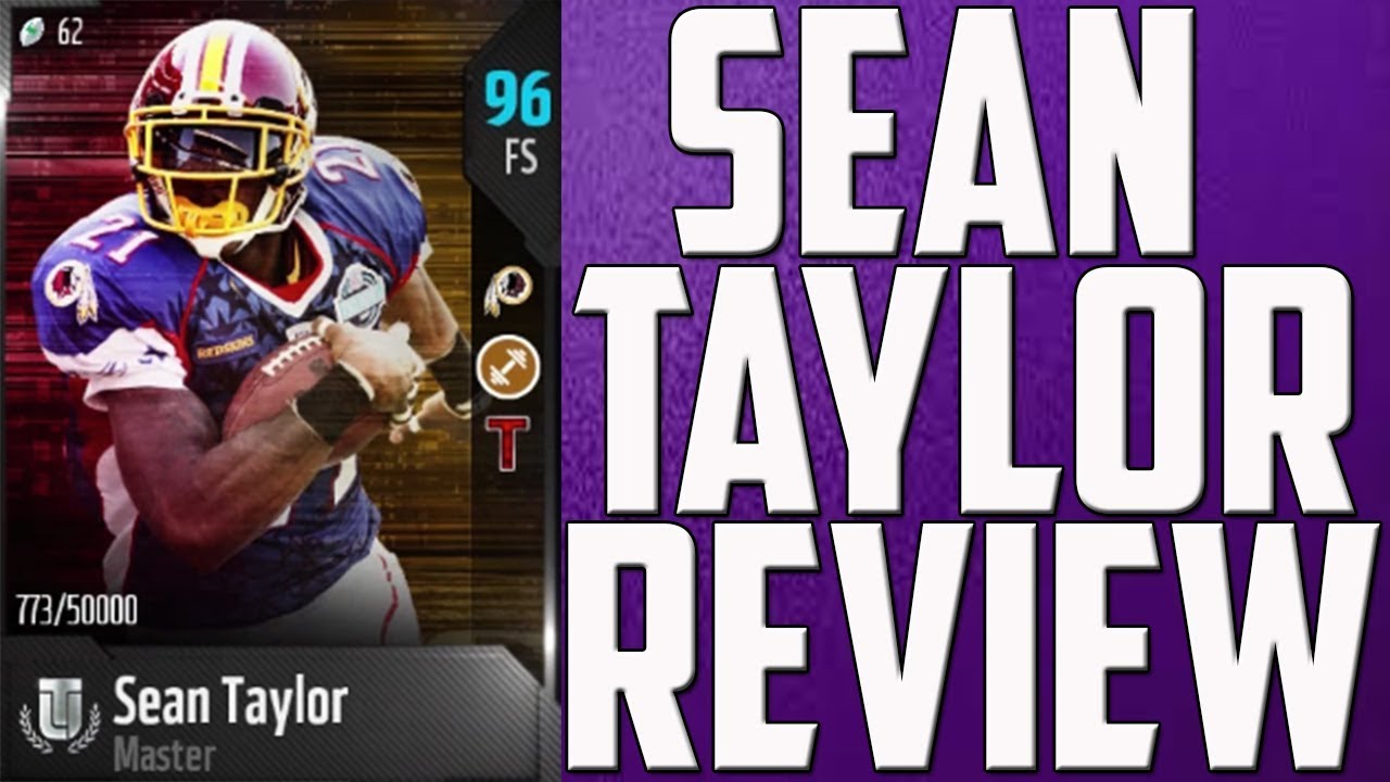 HOW GOOD IS MUT MASTER SEAN TAYLOR - MUT 18 CARD REVIEW