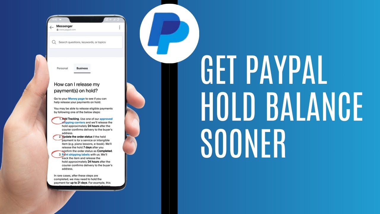 How To Get Paypal Hold Balance Sooner | Paypal Hold Money Problem Solved 2024 (Update)