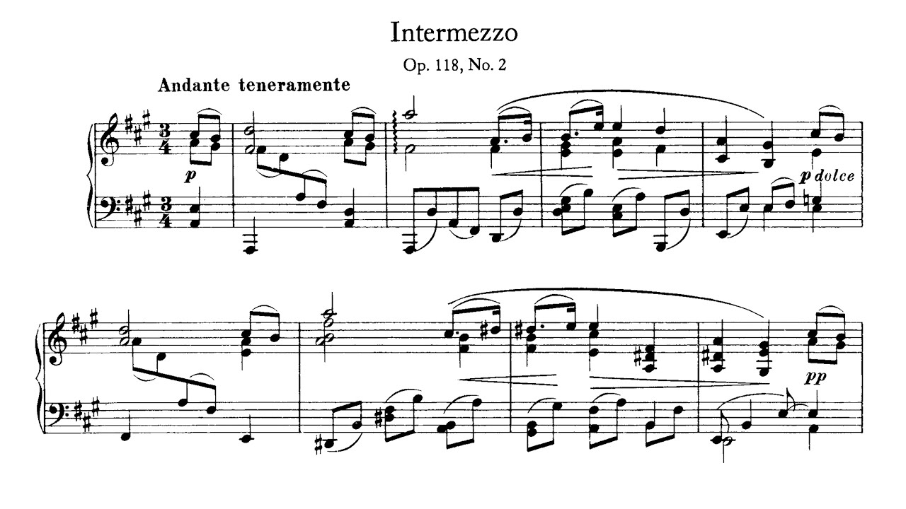 Brahms - Intermezzo Op.118, No.2 P. Barton, FEURICH piano