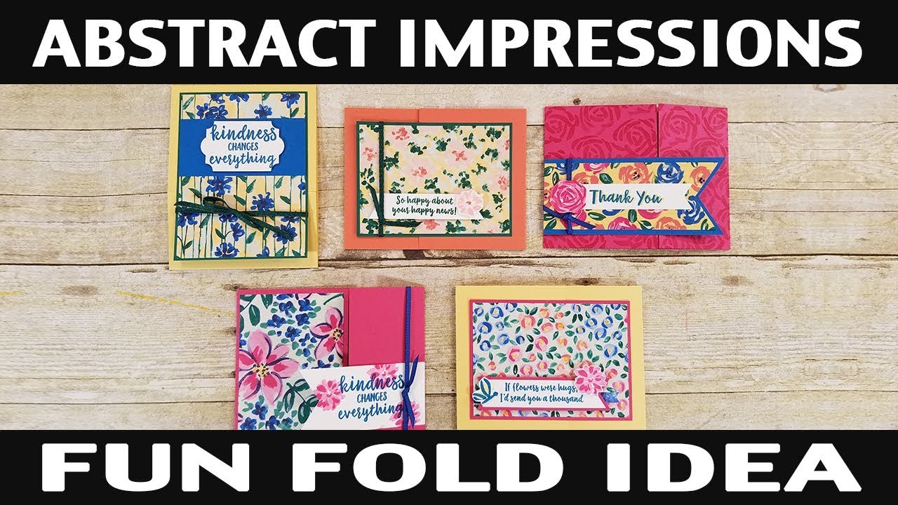Stamping Jill - Abstract Impression Fun Fold Idea