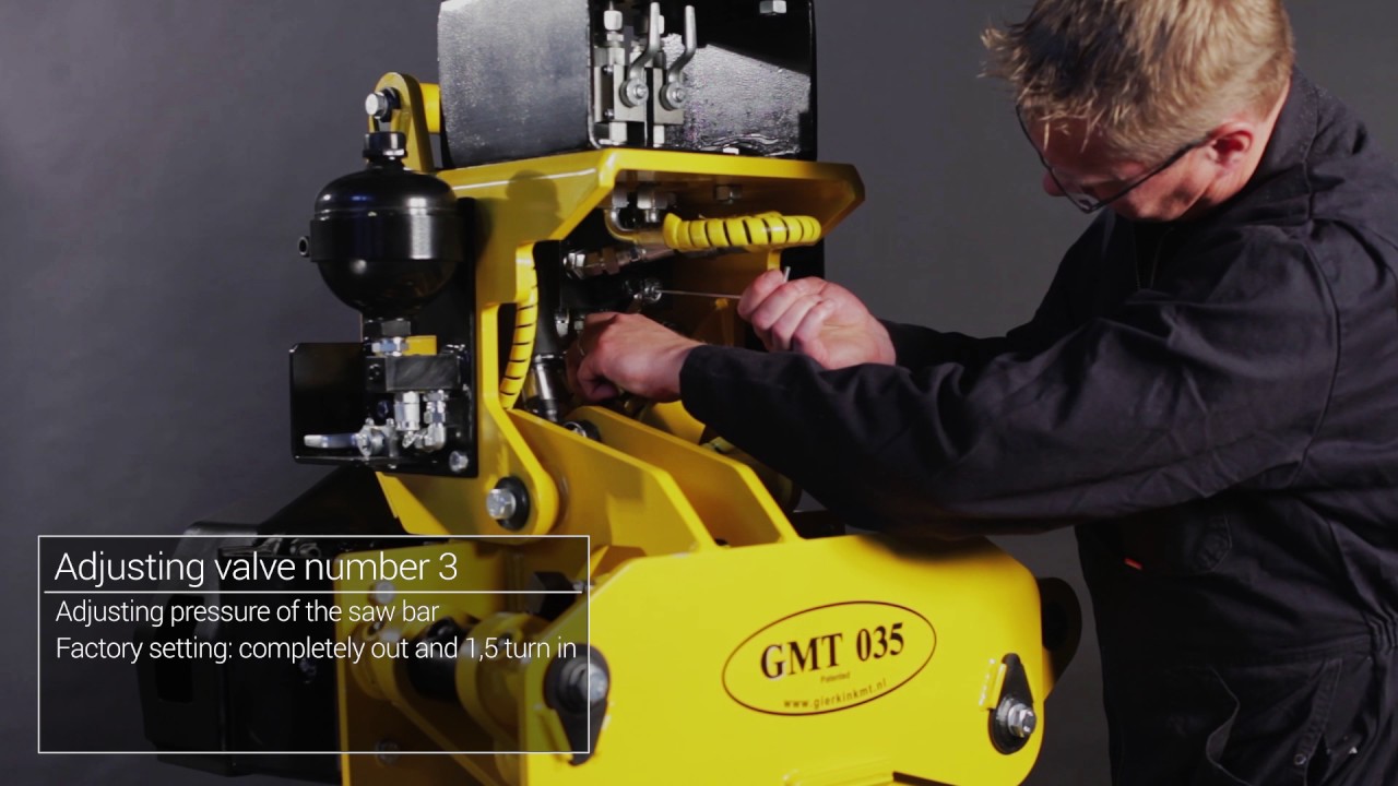 How to adjust the Gierkink GMT035 felling grapple