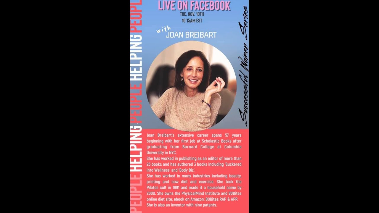 Joan Breibart - Pilates & Nutrition Expert - Founder of 80Bites.com