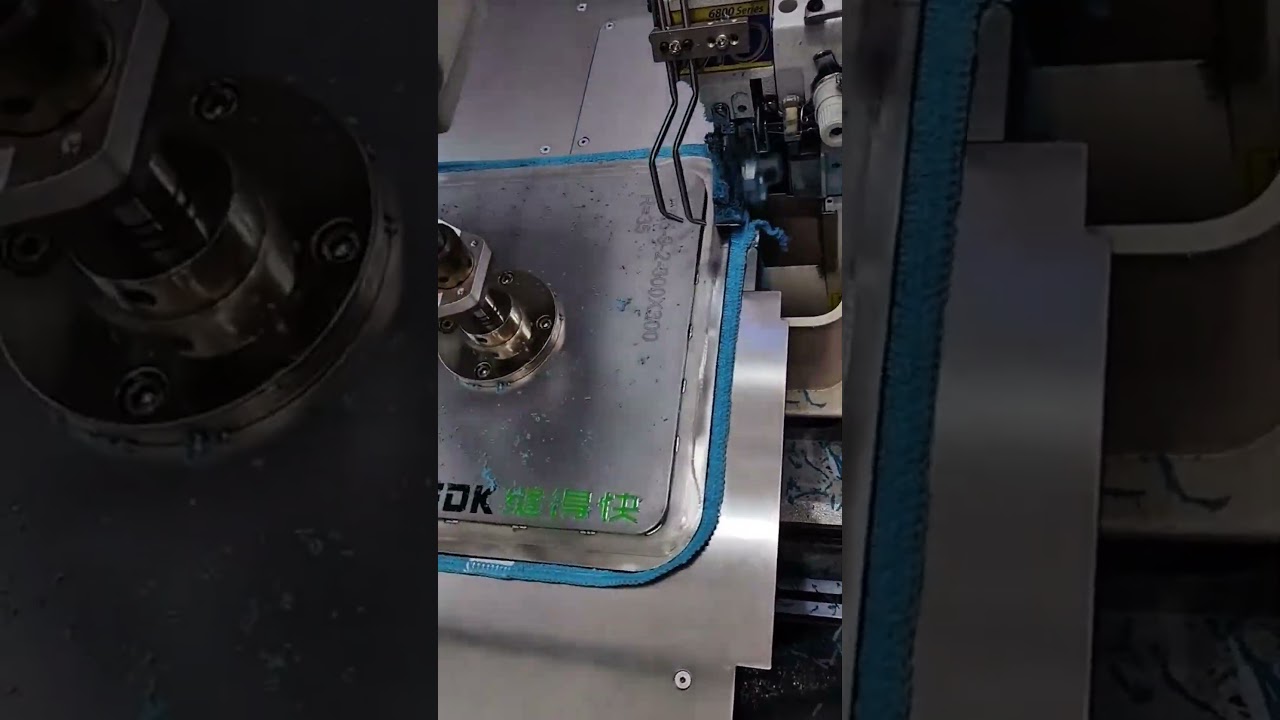 Trim the remaining edges for packaging a metal door handle that is useful for furniture 