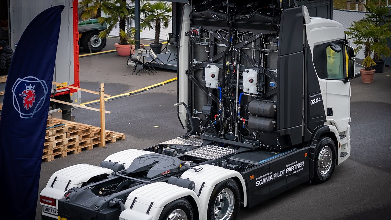 Scania Pilot Partner präsentiert seinen ersten Wasserstoff-Brennstoffzellen-Lkw