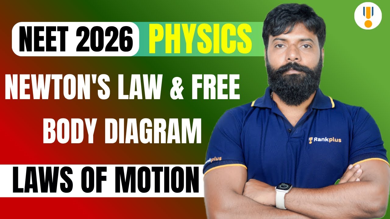 Laws of Motion | Newton’s Laws & Free Body Diagram | NEET 2026 Physics | Rankplus